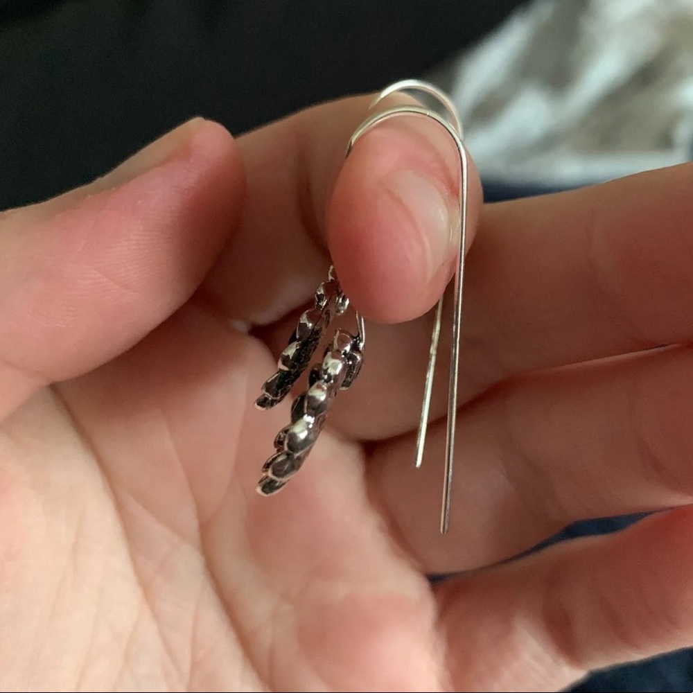 💚 Retro Unique BOHO Floral Drop Earrings 💚 - Picture 5 of 5